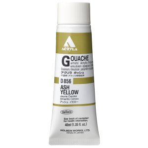 Holbein Acrylic Gouache 40ml Ash Yellow