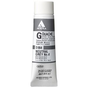 Holbein Acrylic Gouache 40ml Neutral Grey #4
