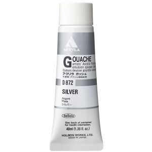 Holbein Acrylic Gouache 40ml Silver