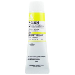 Holbein Acrylic Gouache 40ml Primary Yellow