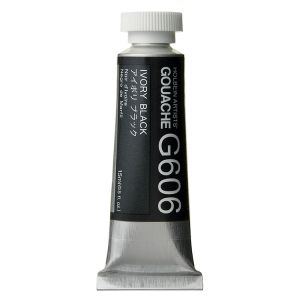 Holbein Artists Gouache 15ml Ivory Black ⚠️