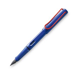 Lamy Safari Fountain Pen Blue Red Medium Black Nib