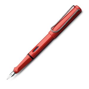 Lamy Safari Fountain Pen Red Broad