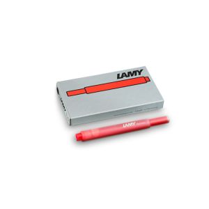 Lamy T10 Ink Cartridges Red 5 Pack