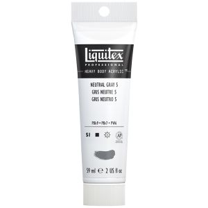 Liquitex Heavy Body Acrylic Neutral Gray 5 2oz