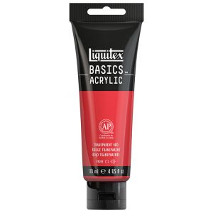 Liquitex Basics Acrylic Transparent Red 118ml
