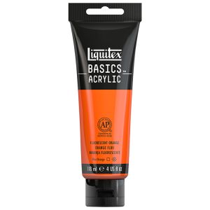 Liquitex Basics Acrylic Fluorescent Orange 118ml