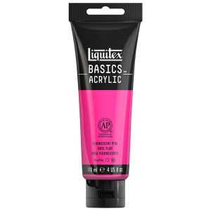 Liquitex Basics Acrylic Fluorescent Pink 118ml