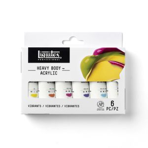 Liquitex Heavy Body Acrylic Vibrant 6 Color Set 22ml