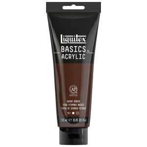 Liquitex Basics Acrylic Burnt Umber 250ml