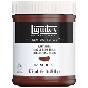 Liquitex Heavy Body Acrylic Burnt Sienna 473ml
