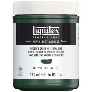 Liquitex Heavy Body Acrylic Hookers Green Hue Permanent 473ml