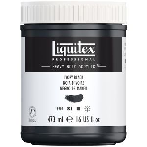 Liquitex Heavy Body Acrylic Ivory Black 473ml