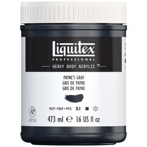 Liquitex Heavy Body Acrylic Paynes Gray 473ml