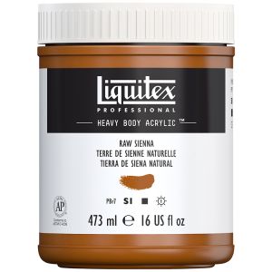 Liquitex Heavy Body Acrylic Raw Sienna 473ml
