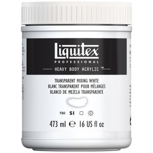 Liquitex Heavy Body Acrylic Transparent Mixing White 473ml
