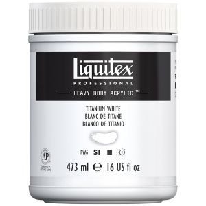 Liquitex Heavy Body Acrylic Titanium White 473ml
