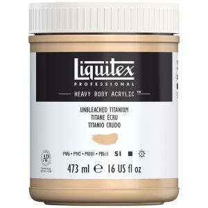 Liquitex Heavy Body Acrylic Unbleached Titanium 473ml