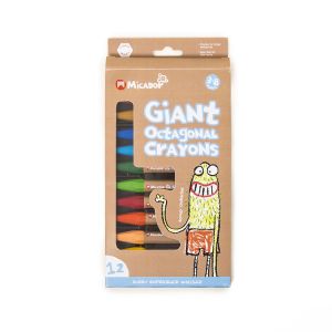 Giant Octagonal Crayons 12 Colors