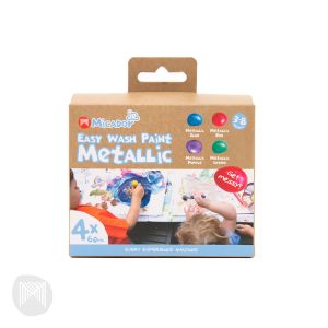 Easy Wash Paint Set 4 Metallic Colors