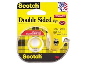Scotch Tape 137 Double Coated with Dispenser .5