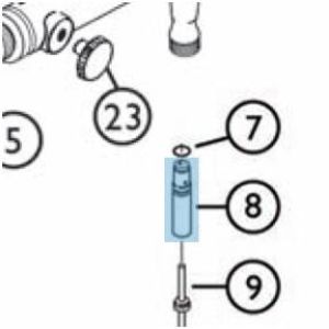 Iwata Air Valve Guide Body