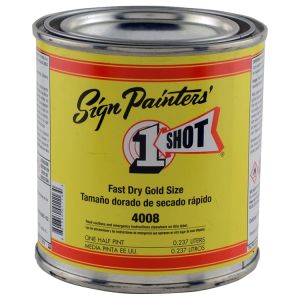 1 Shot Fast Dry Gold Size 8oz ⚠️