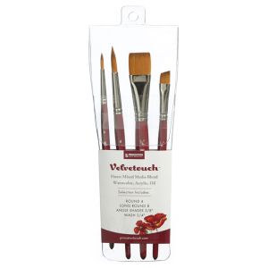 Velvetouch Brush Professional 4 Brush Set