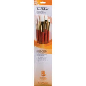 Princeton Brush White Taklon Value 5 Pack
