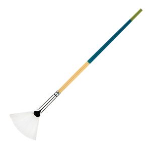 Princeton Snap! Brush White Taklon Fan 4 Short Handle