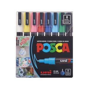 POSCA Paint Marker Fine Tip 8 Marker Set