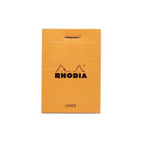 Rhodia Classic Staplebound Notepad Lined 2x3 Orange
