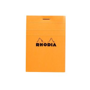 Rhodia Classic Staplebound Notepad 3x4 Orange Graph