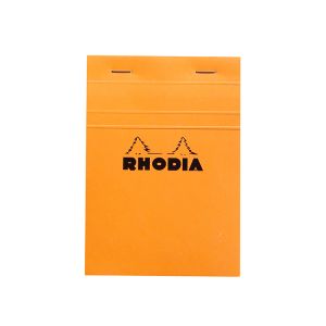 Rhodia Classic Staplebound Notepad 4x6 Orange Graph
