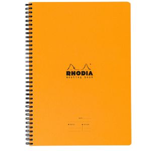 Rhodia Meeting Book A4 Spiral Bound Orange