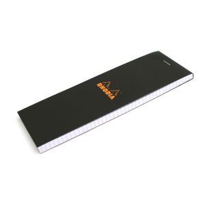 Rhodia Classic Staplebound Notepad 3x8.5 Black Graph