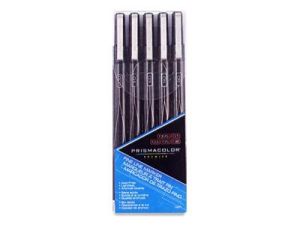 Prismacolor Fineline Set of 5 Black