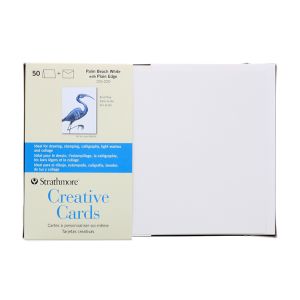 Strathmore Creative Cards Palm Beach White 50 Pack