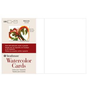 Strathmore Watercolor Blank Greeting Cards 100 Pack