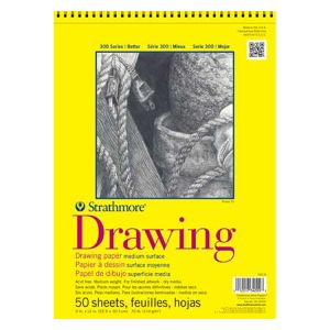 Strathmore 300 Drawing Pad Spiralbound 9x12