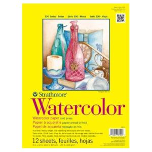 Strathmore 300 Watercolor Pad 9x12 Tape Bound