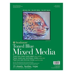 Strathmore Mixed Media Pad 400 Blue 11x14