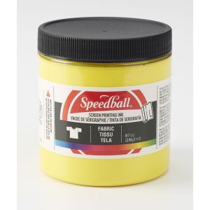 Speedball Fabric Screen Ink 8oz Yellow
