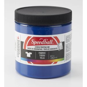 Speedball Fabric Screen Ink 8oz Process Cyan