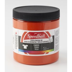 Speedball Fabric Screen Ink 8oz Orange