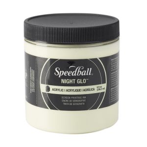 Speedball Silkscreen Ink Permanent Acrylic 8oz Night Glo Original