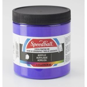 Speedball Silkscreen Ink Permanent Acrylic 8oz Violet