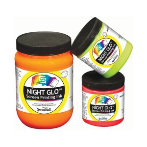 Speedball Night Glo Screen Printing Ink Fabric 8oz Blue