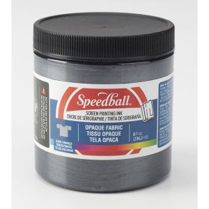 Speedball Opaque Fabric Screen Printing Ink 8 oz. Black Pearl