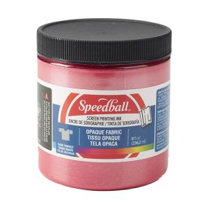 Speedball Opaque Fabric Screen Printing Ink 8 oz. Raspberry